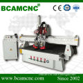 wood cnc router BCM1325 with rotary system/multi heads wood cnc machine
